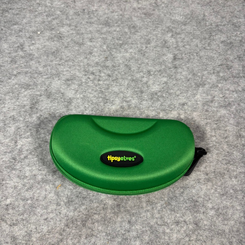 Tipsy Elves Neon Nightcrawl Sunglasses‎ Green Case Black Rainbow - Picture 2 of 5